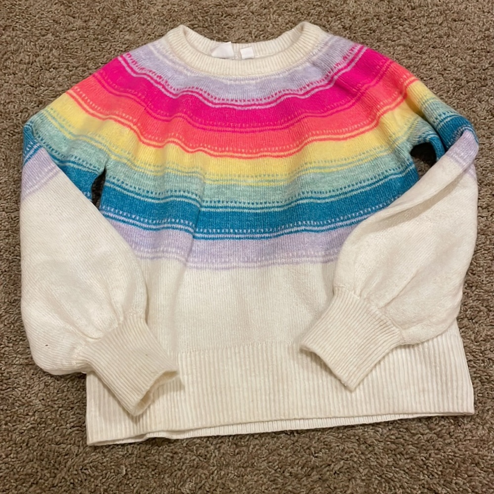 GAP Kids Rainbow sweater. Size 6/7